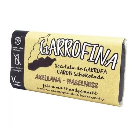 Chocolate de Algarroba con Avellana - Garrofina - 100 gramos