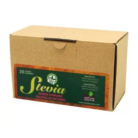 Estevia Infusión Ecológica - Stevia Osona - 20 bolsitas