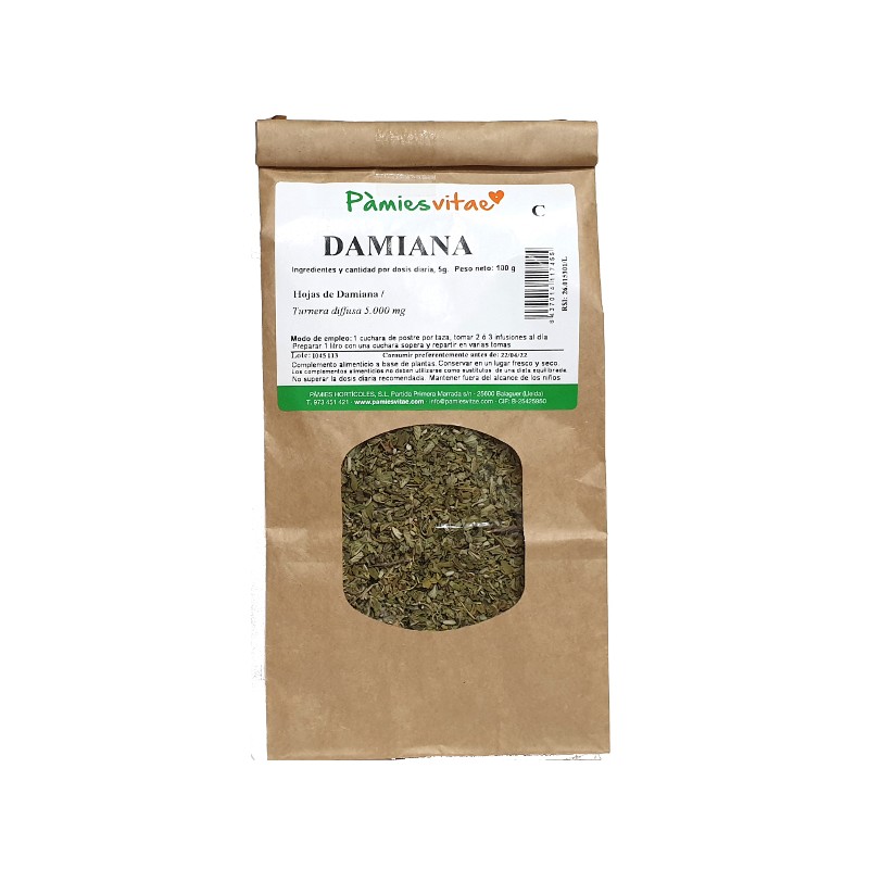 Damiana - Infusión 100g - Pàmies Vitae