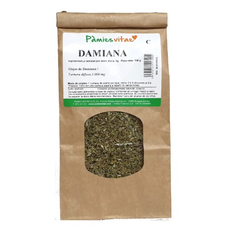 Damiana - Infusión 100g - Pàmies Vitae