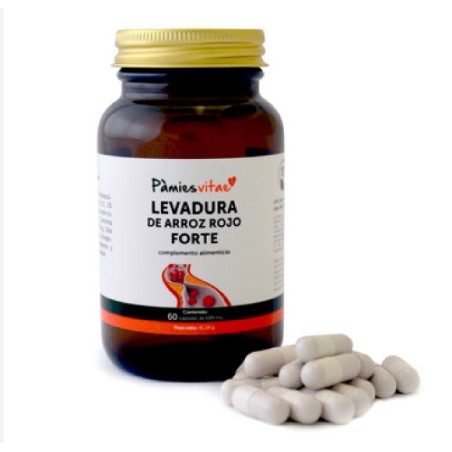 Levadura de Arroz Rojo Forte - 60 cápsulas - Pamies Vitae