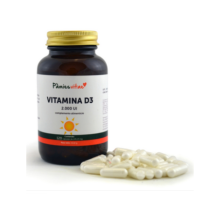 Vitamina D3 - 120 cápsulas - Pamies Vitae