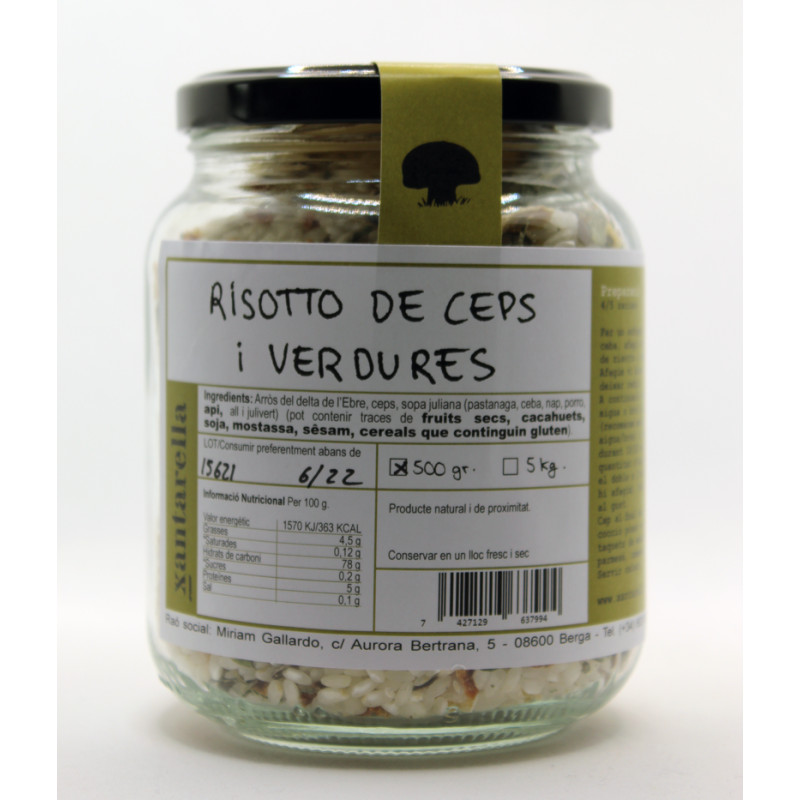 Risotto de Ceps i Verdures- 500gr- Xantarella