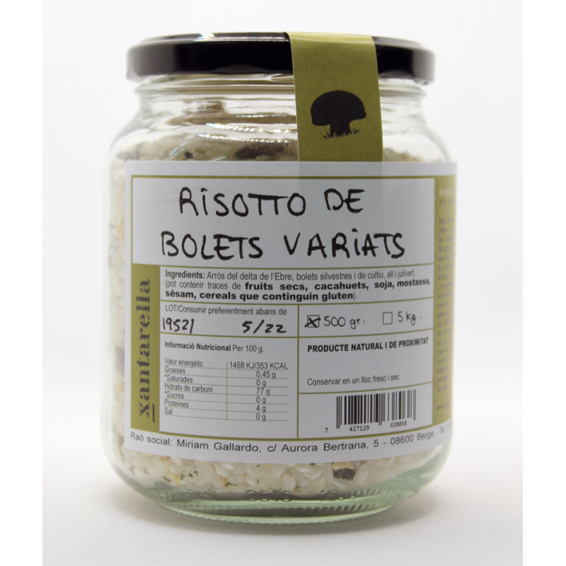 Risotto de setas variadas - 500gr - Xantarella