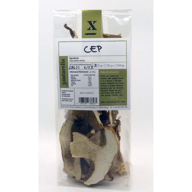 Ceps deshidratados - 20gr- Xantarella