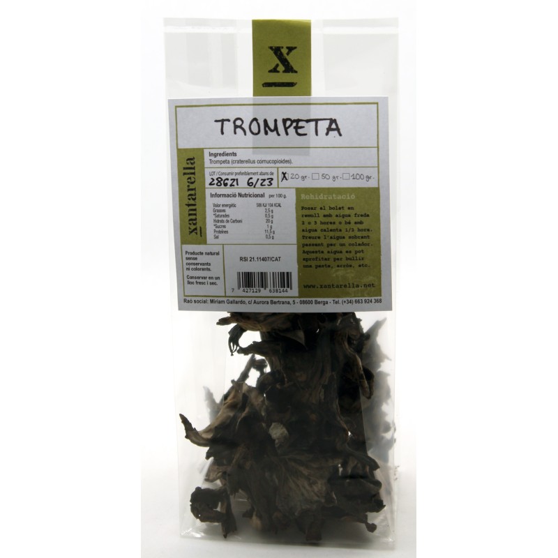 Trompeta de la muerte deshidratados - 20gr- Xantarella